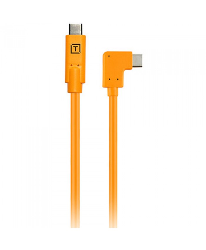 Tether Tools TetherPro USB-C to Right Angle USB-C Pigtail Cable CUCRTC1-ORG