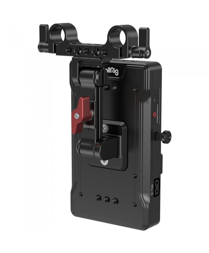 SmallRig 3204B V-Mount Battery Adapter Plate with 15mm LWS Rod Clamp & Adjustable Arm